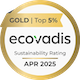 Ecovadis top 5% avril 2025